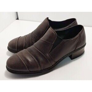 Brown leather loafer by Rieker, US size 6